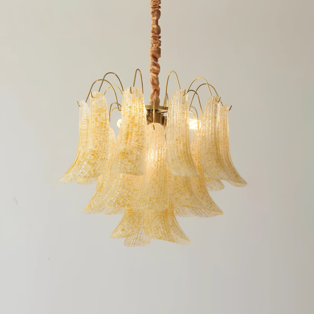 Murano Glass Chandelier - Handcrafted Italian Lighting Fixture for Dining Room & Living Room Decor