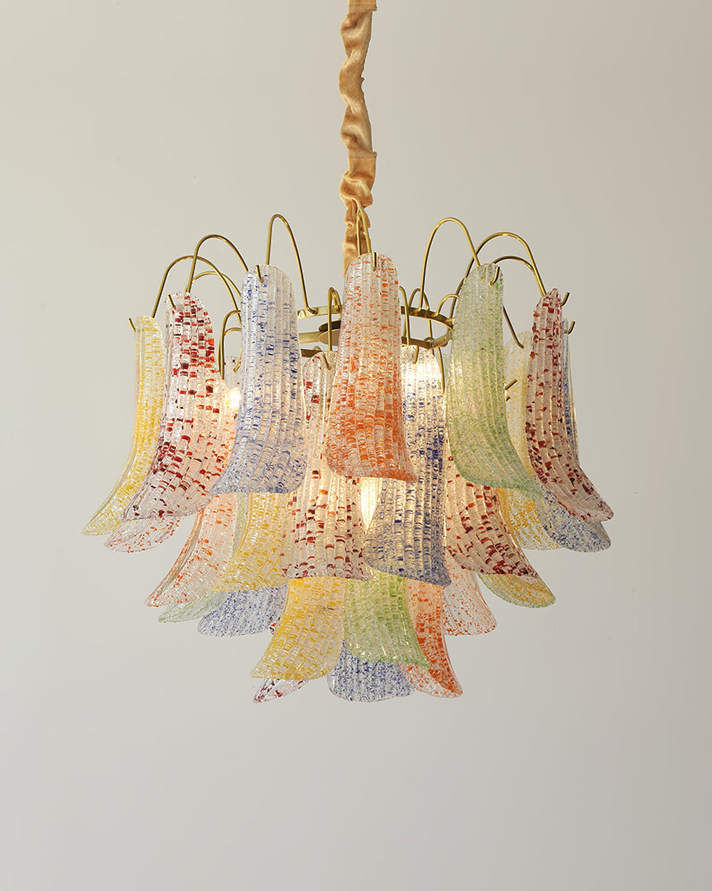 Murano Glass Chandelier - Handcrafted Italian Lighting Fixture for Dining Room & Living Room Decor
