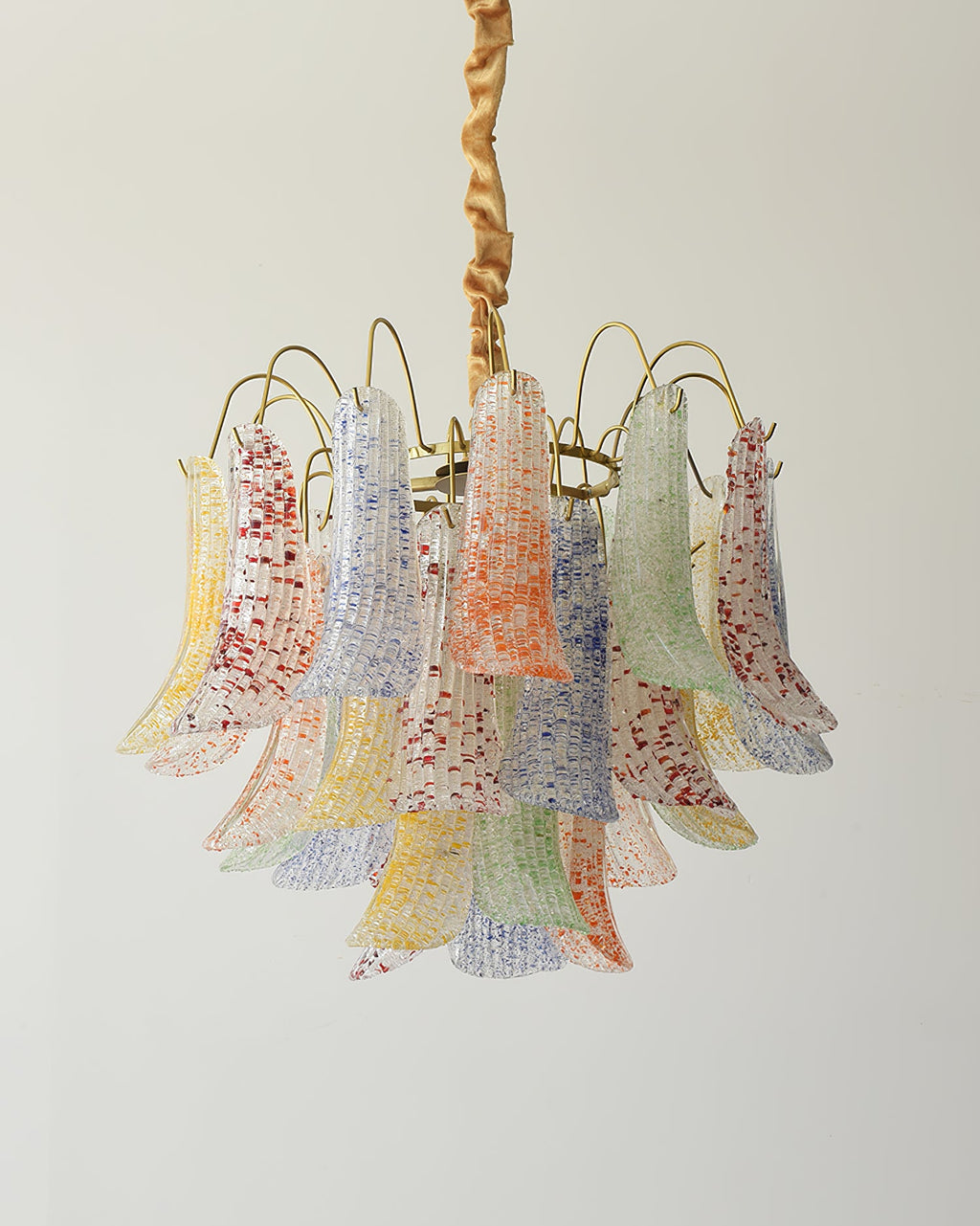 Murano Glass Chandelier - Handcrafted Italian Lighting Fixture for Dining Room & Living Room Decor