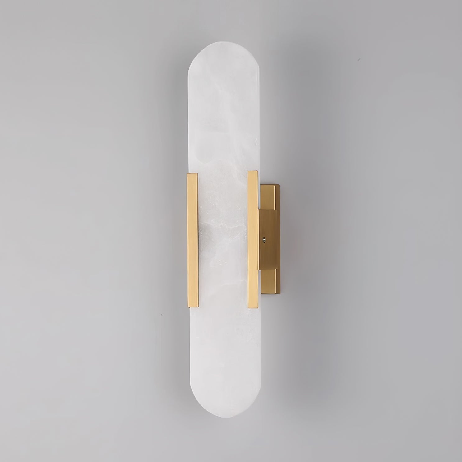 Elongated Alabaster Wall Lamp - Modern Lighting Fixture for Living Room & Hallway Decor