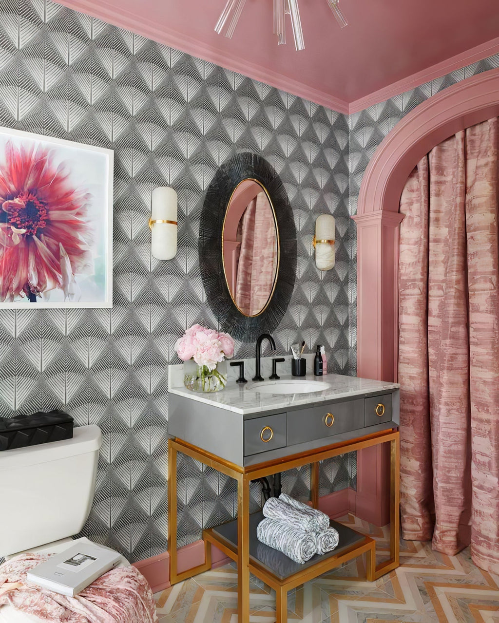 Alabaster Wall Light Fixture | Hand-Carved Natural Stone with Warm LED, Black or Brass Finish for Modern Indoor Accent Lighting