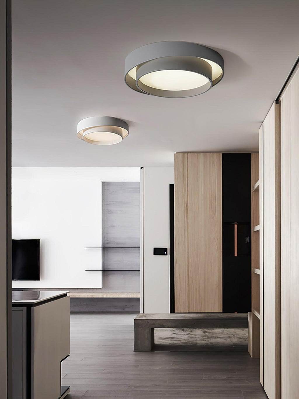 LED Ceiling Lamp | Dimmable, Integrated LED & Stylish Design for Living Room and Bedrooms