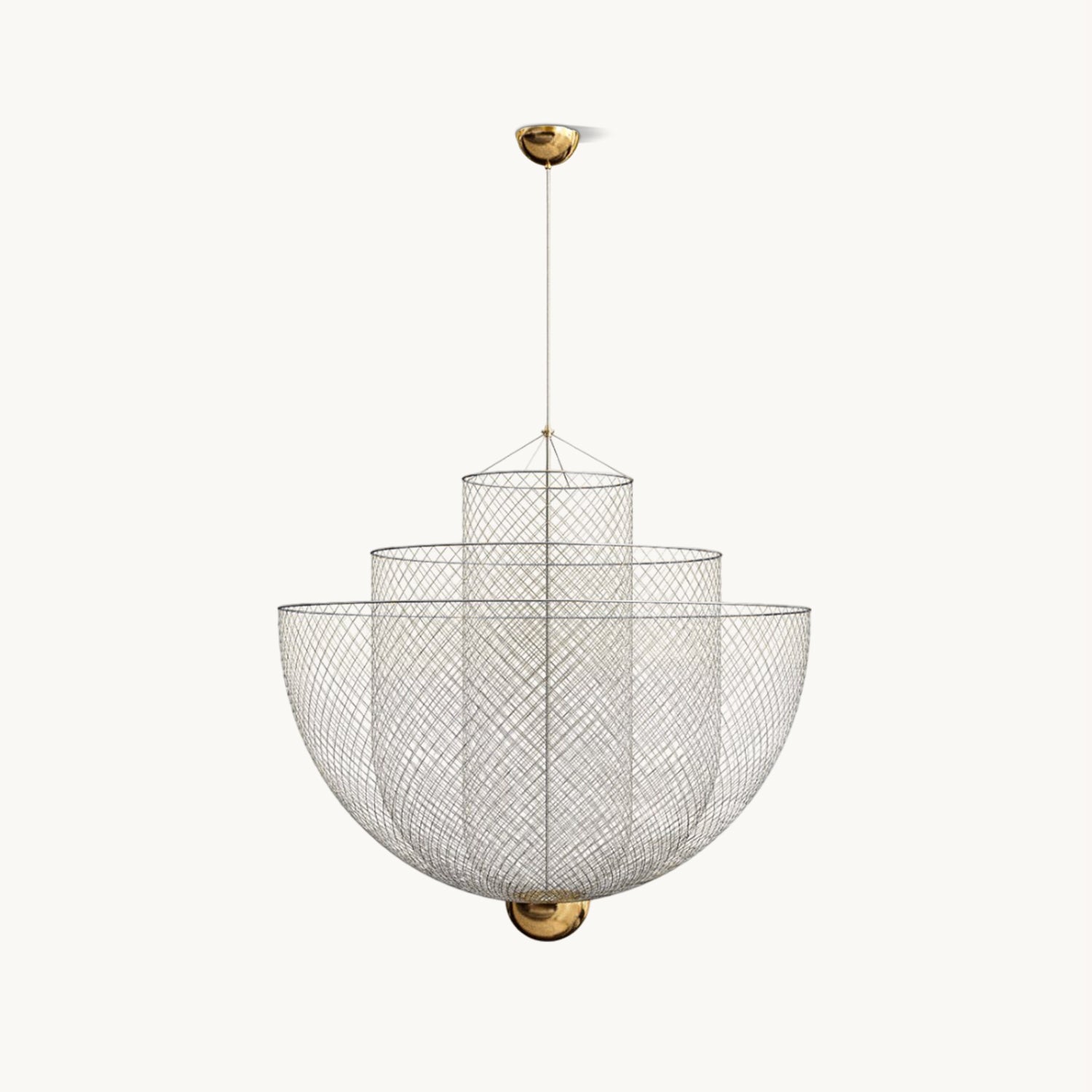 LED Mesh Chandelier Light Fixture - Modern Design for Living Room & Dining Room Lighting