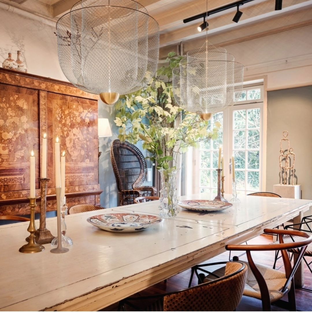 LED Mesh Chandelier Light Fixture - Modern Design for Living Room & Dining Room Lighting