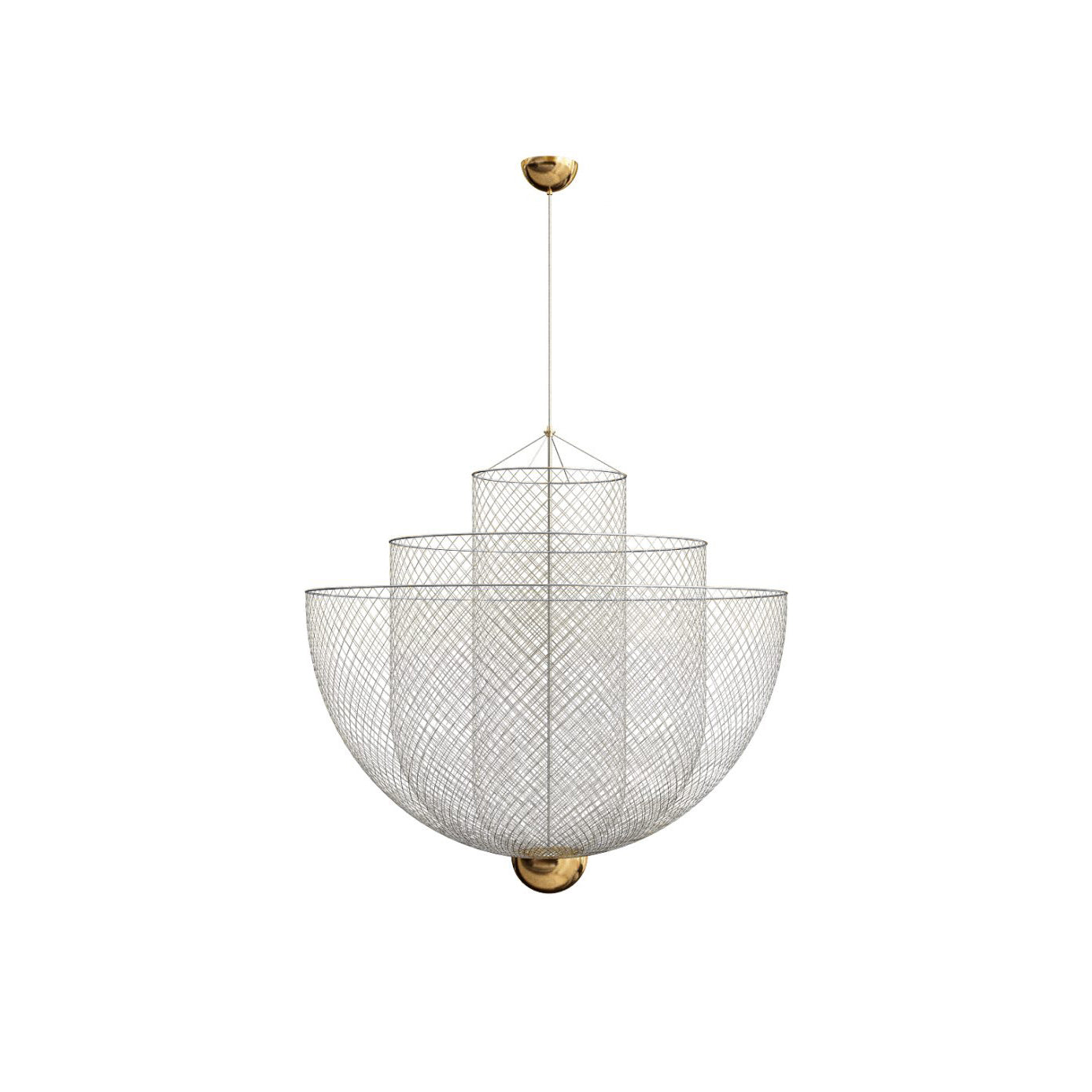 LED Mesh Chandelier Light Fixture - Modern Design for Living Room & Dining Room Lighting