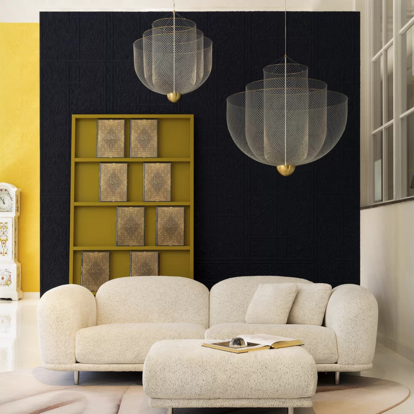 LED Mesh Chandelier Light Fixture - Modern Design for Living Room & Dining Room Lighting