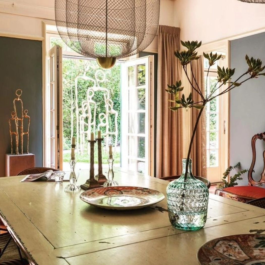 LED Mesh Chandelier Light Fixture - Modern Design for Living Room & Dining Room Lighting