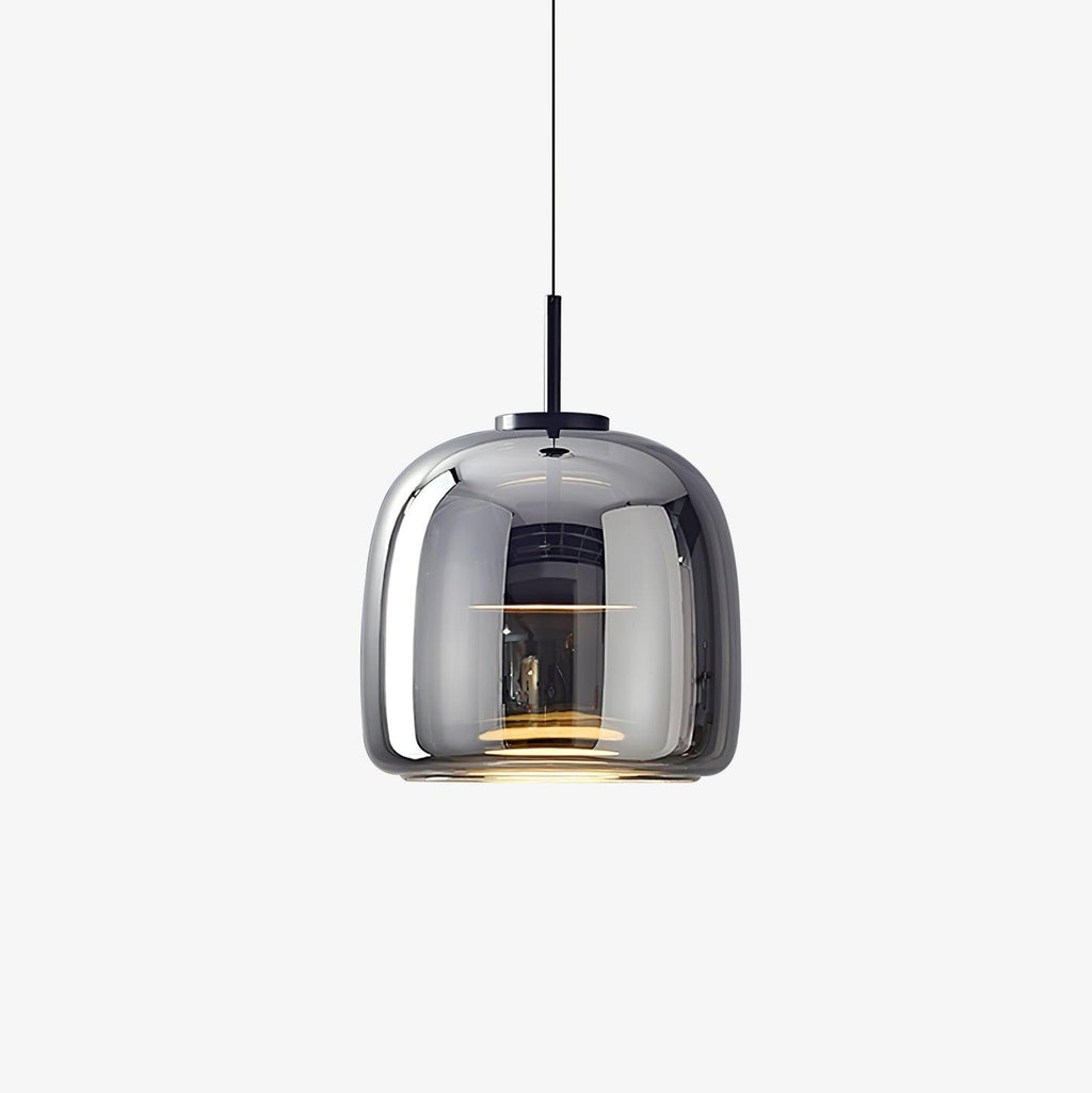 Metro Sphere Glass Pendant Lamp - Modern Hanging Light Fixture for Kitchen Island & Dining Room