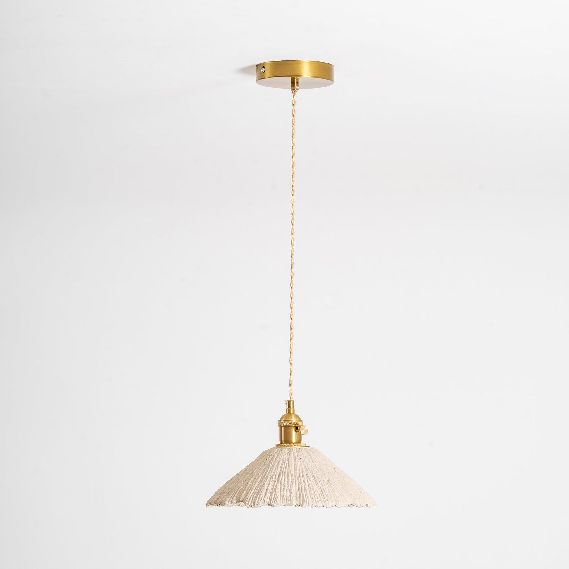 Microcement Pendant Lamp | Gray Cement Finish, Adjustable Height & Ideal for Modern Indoor Spaces