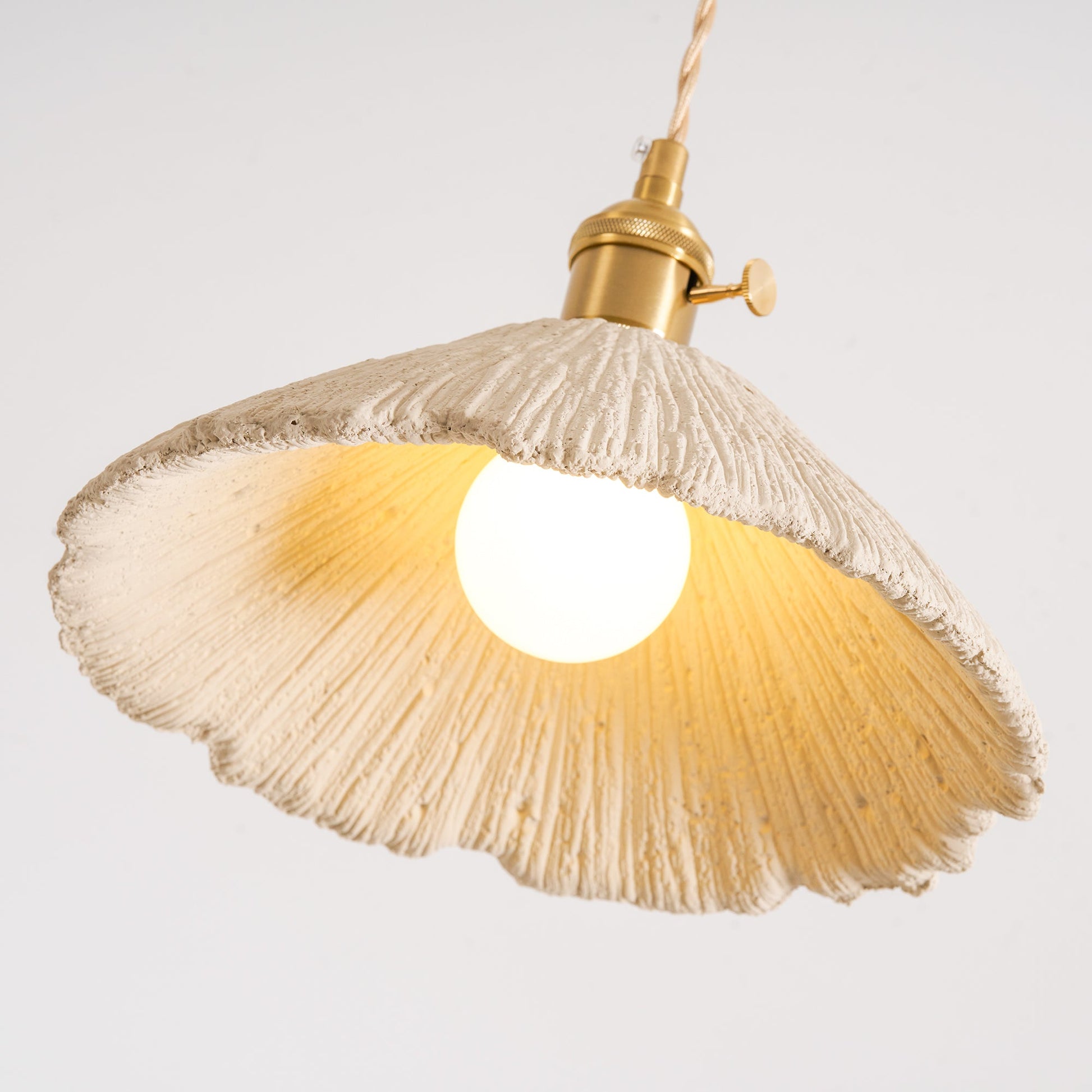 Microcement Pendant Lamp | Gray Cement Finish, Adjustable Height & Ideal for Modern Indoor Spaces