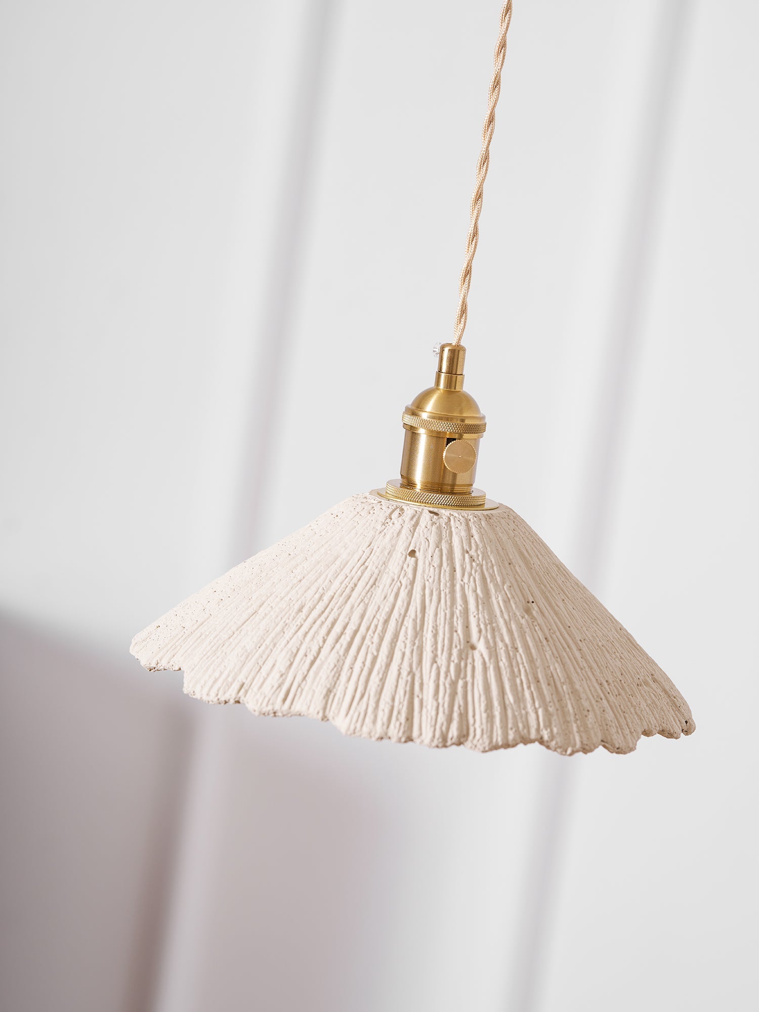 Microcement Pendant Lamp | Gray Cement Finish, Adjustable Height & Ideal for Modern Indoor Spaces