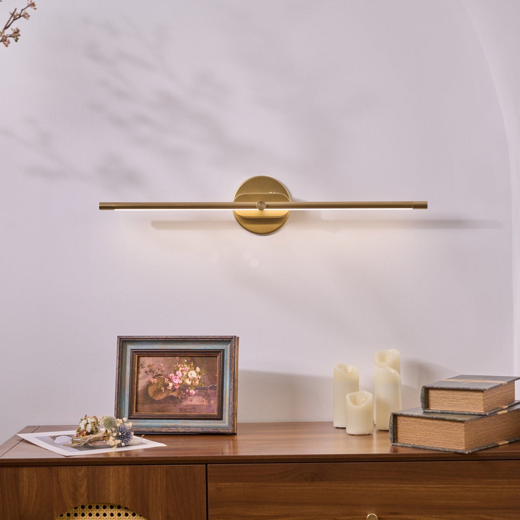 Minimalist Linear Rechargeable Wall Lamp | Touch Sensor, USB Charging & Ideal for Bathrooms and Vanity Mirrors