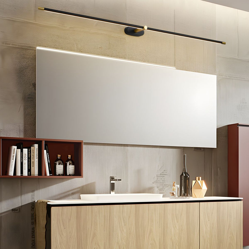 Minimalist Linear Rechargeable Wall Lamp | Touch Sensor, USB Charging & Ideal for Bathrooms and Vanity Mirrors