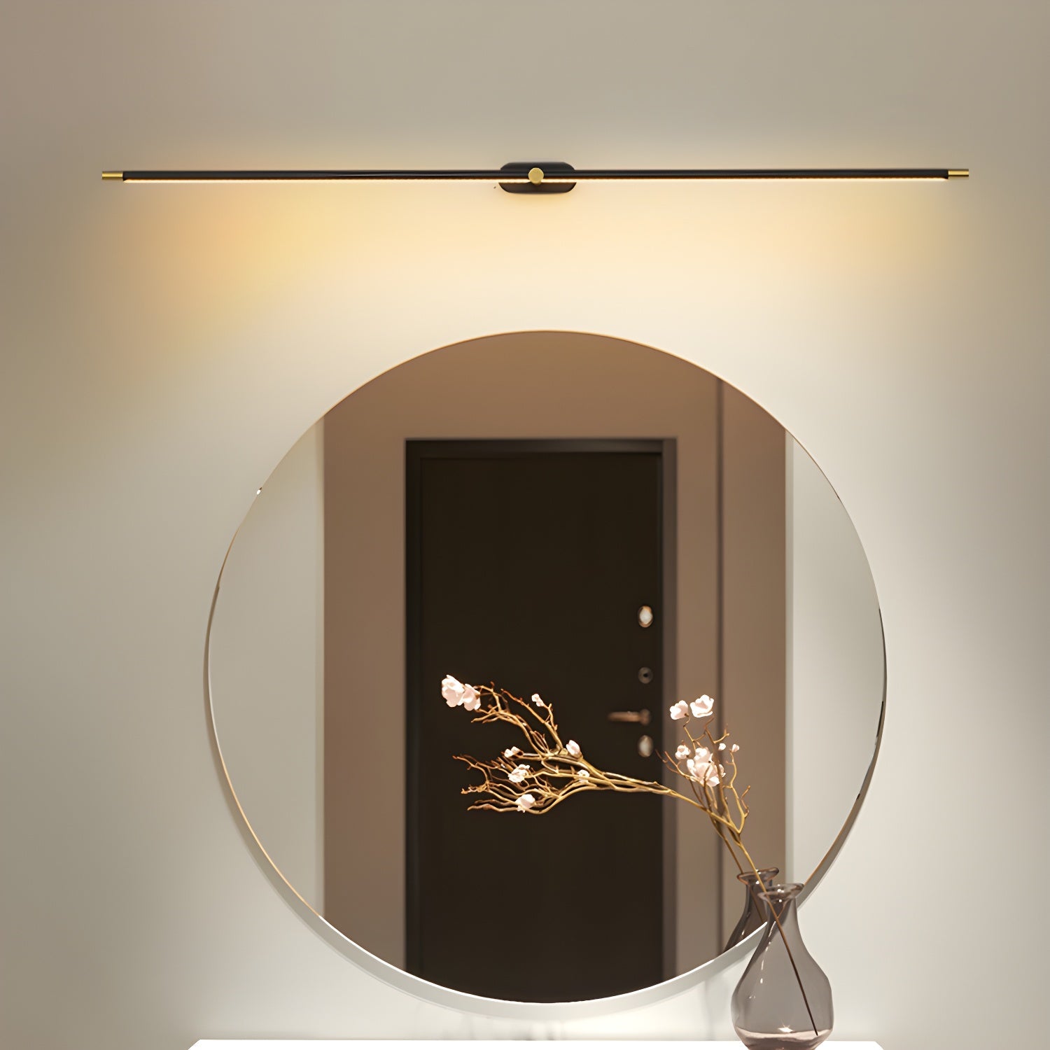 Minimalist Linear Rechargeable Wall Lamp | Touch Sensor, USB Charging & Ideal for Bathrooms and Vanity Mirrors