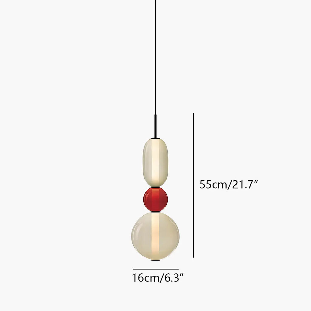 Candied Glass Pendant Light | Colorful Hand-Blown Shades & Soft Ambient Glow for Bedrooms, Kitchens, and Creative Interiors