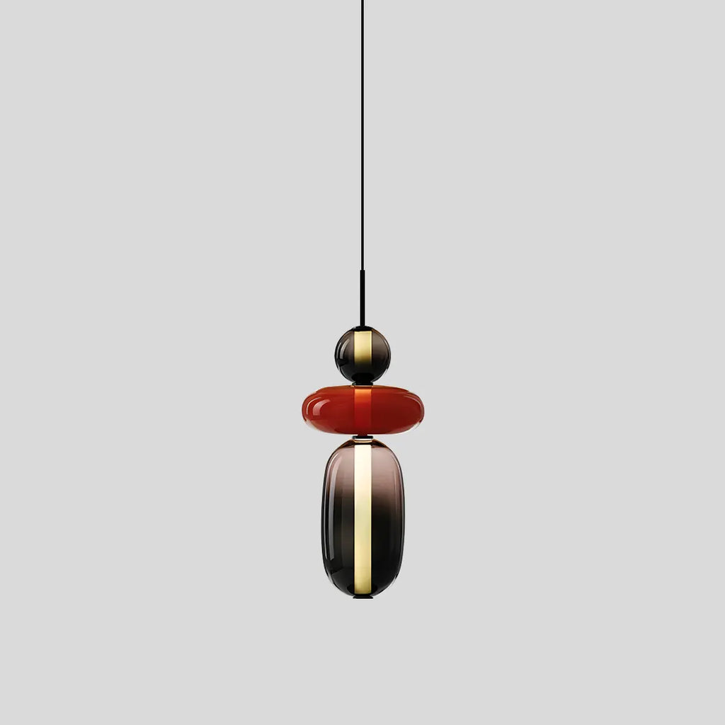 Candied Glass Pendant Light | Colorful Hand-Blown Shades & Soft Ambient Glow for Bedrooms, Kitchens, and Creative Interiors