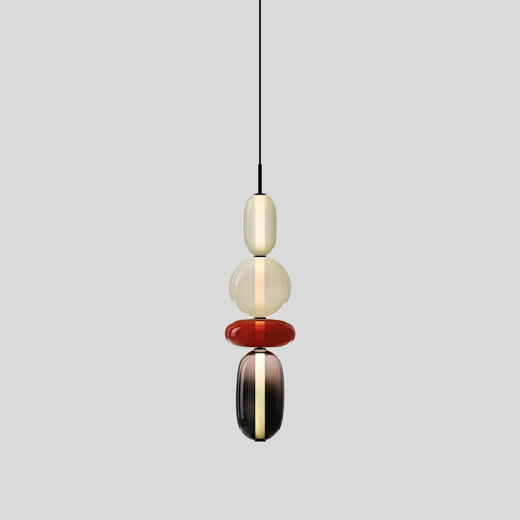 Candied Glass Pendant Light | Colorful Hand-Blown Shades & Soft Ambient Glow for Bedrooms, Kitchens, and Creative Interiors