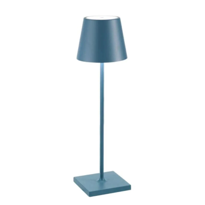 Modern Rechargeable LED Table Lamp – Wireless Touch Control Light with 10 Colors, 5200mAh Battery, IP65 Waterproof for Indoor & Outdoor Use