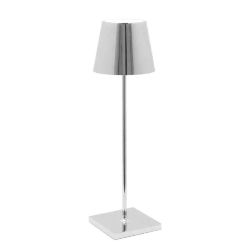 Modern Rechargeable LED Table Lamp – Wireless Touch Control Light with 10 Colors, 5200mAh Battery, IP65 Waterproof for Indoor & Outdoor Use