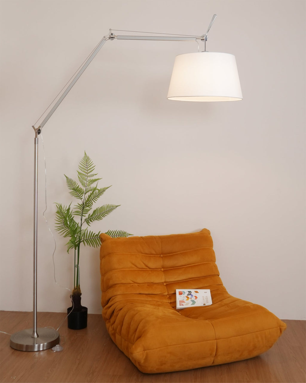 LED Modern Classic Floor Lamp with Adjustable Height for Living Room & Bedroom Lighting