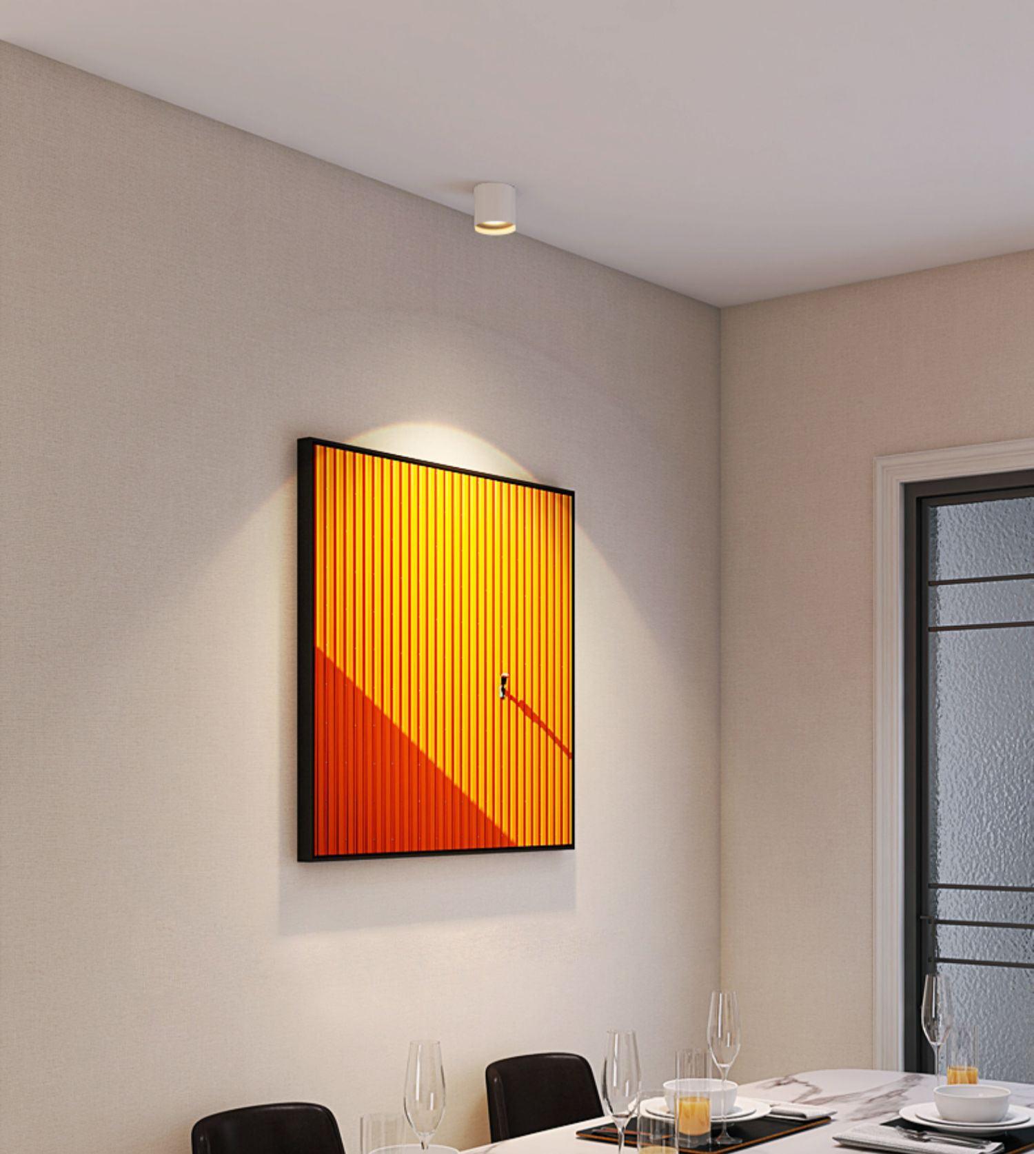 Modern LED Ceiling Light | Dimmable, Rugged Metal & Acrylic for Indoor Use, Available in Warm, Neutral, and Cool Light