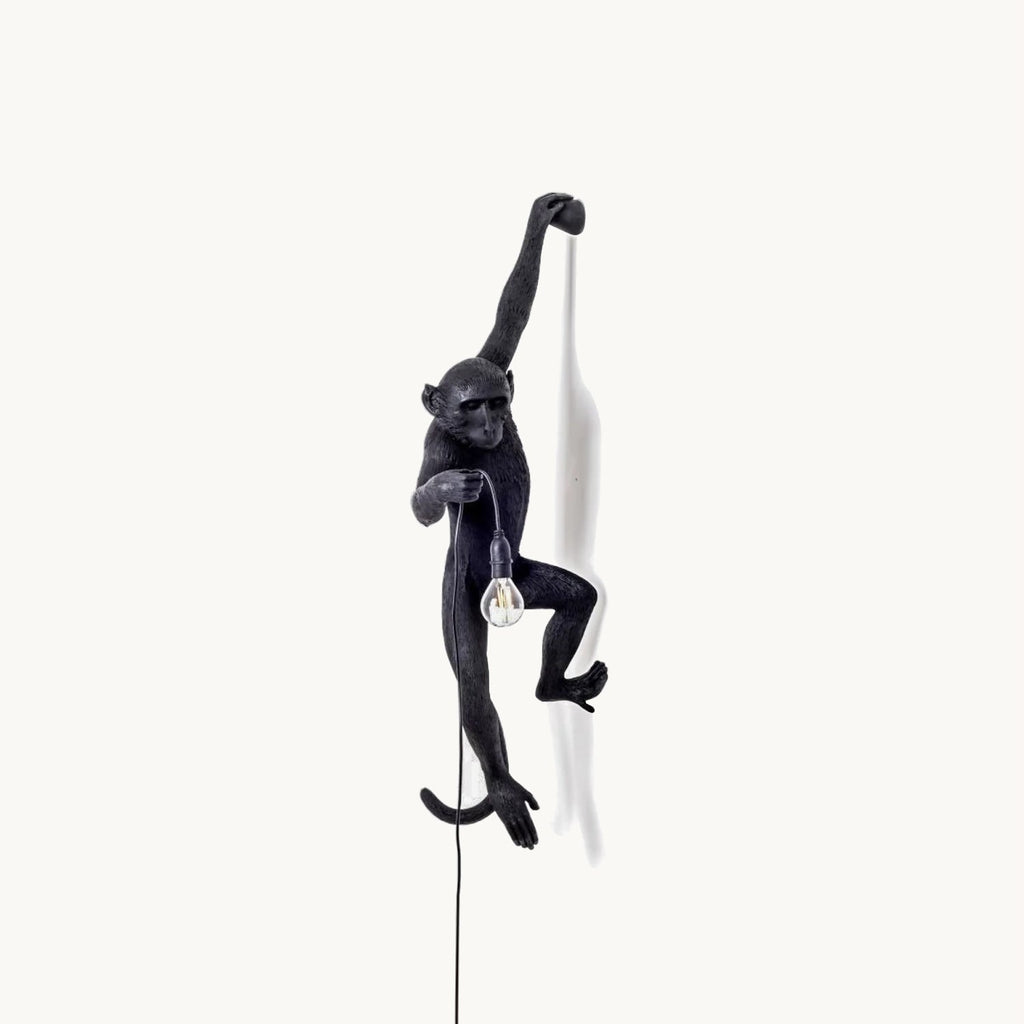 LED Monkey Wall Lamp - Unique Animal Design Fixture for Kids' Rooms, Nurseries & Playrooms