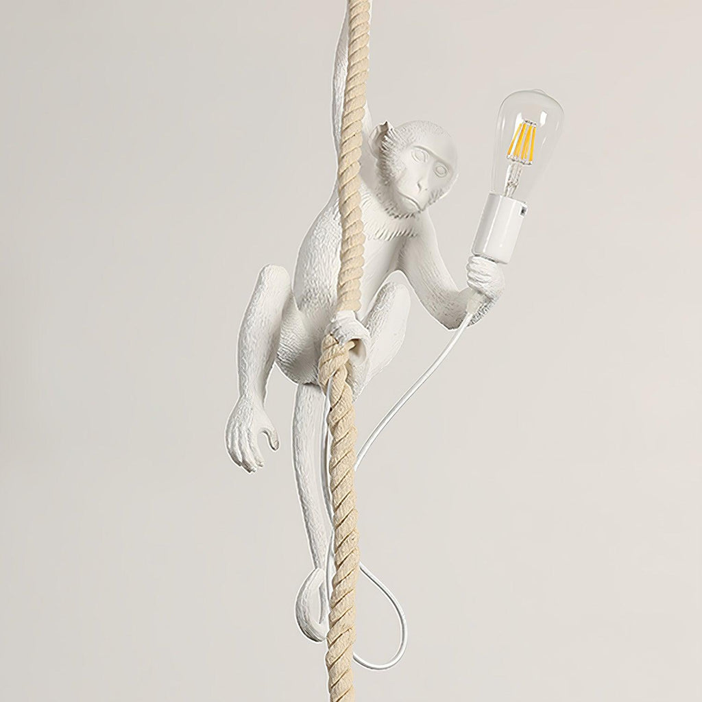 Monkey Pendant Lamp | Glossy Resin, Indoor Use & Perfect for Ambient Lighting