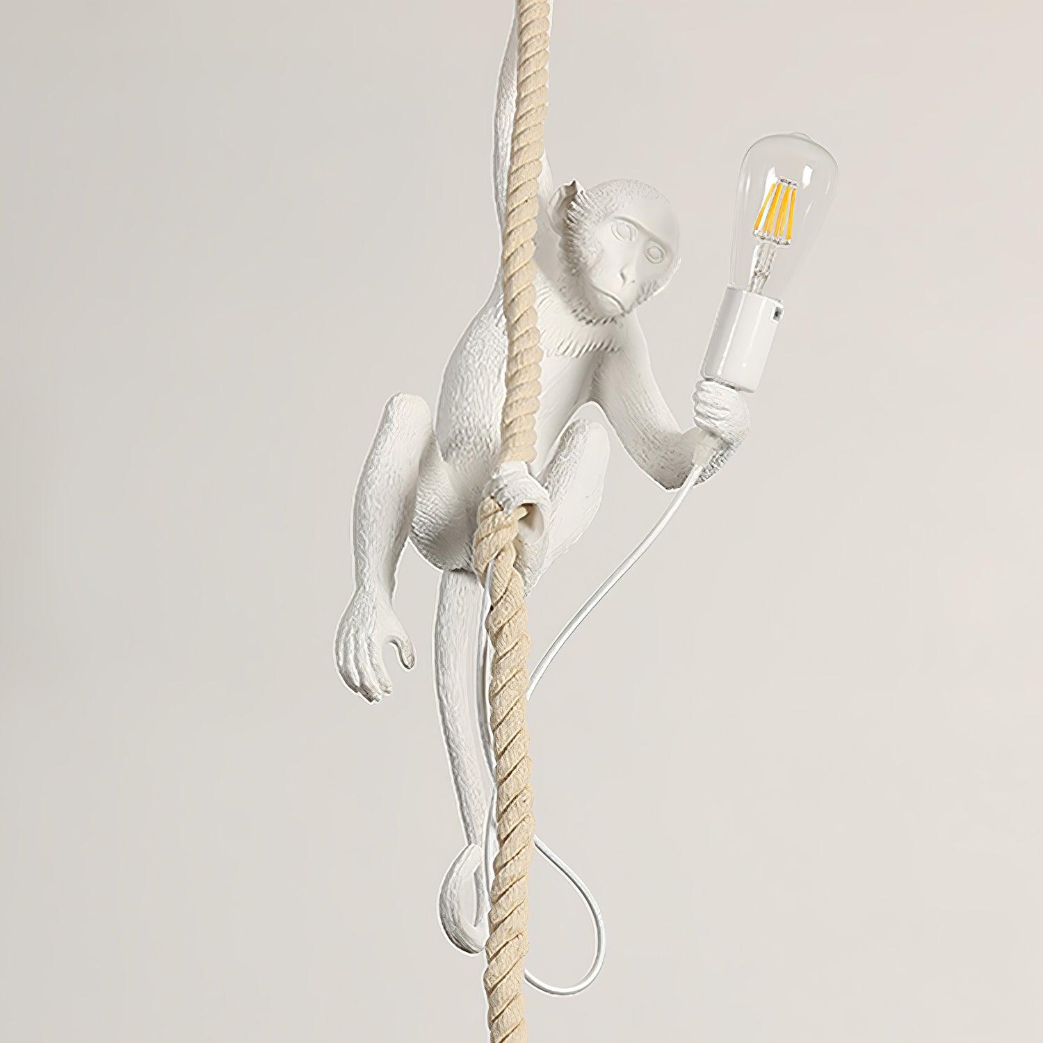 Monkey Pendant Lamp | Glossy Resin, Indoor Use & Perfect for Ambient Lighting