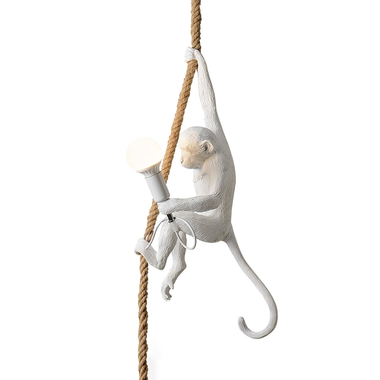Monkey Pendant Lamp | Glossy Resin, Indoor Use & Perfect for Ambient Lighting