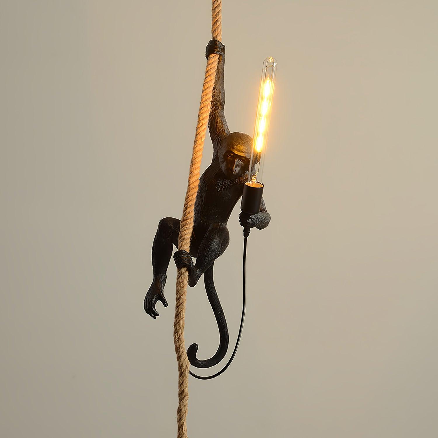 Monkey Pendant Lamp | Glossy Resin, Indoor Use & Perfect for Ambient Lighting