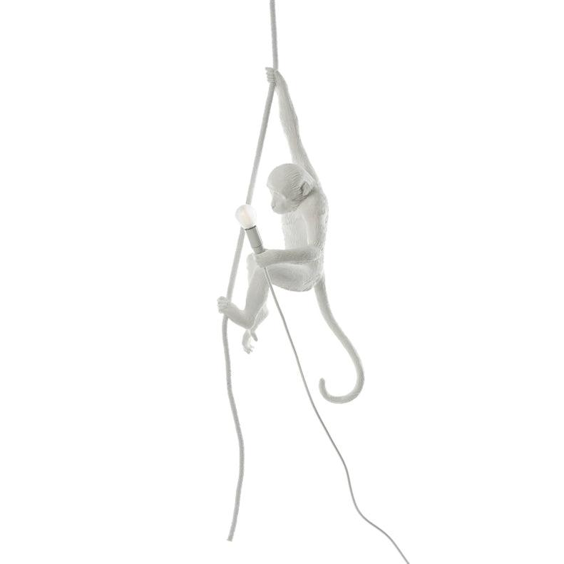 Monkey Pendant Lamp | Glossy Resin, Indoor Use & Perfect for Ambient Lighting