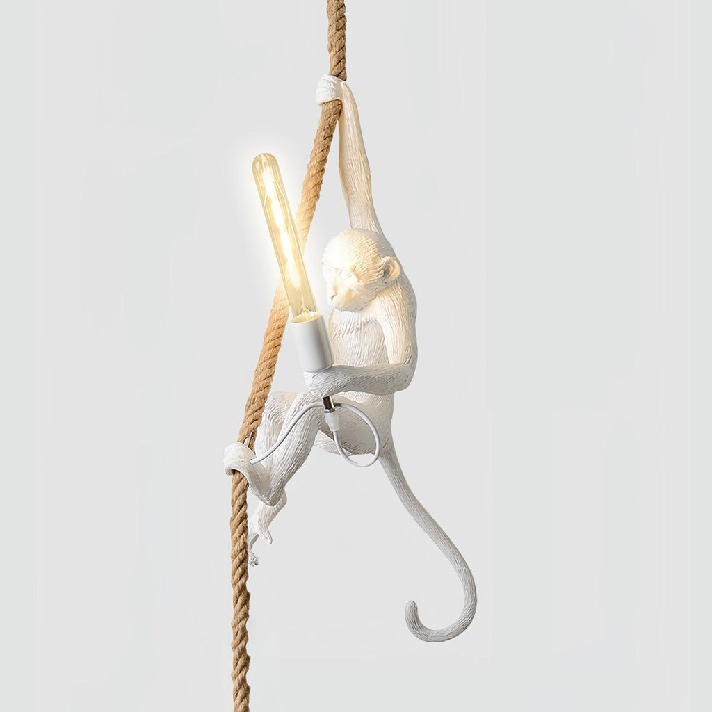 Monkey Pendant Lamp | Glossy Resin, Indoor Use & Perfect for Ambient Lighting