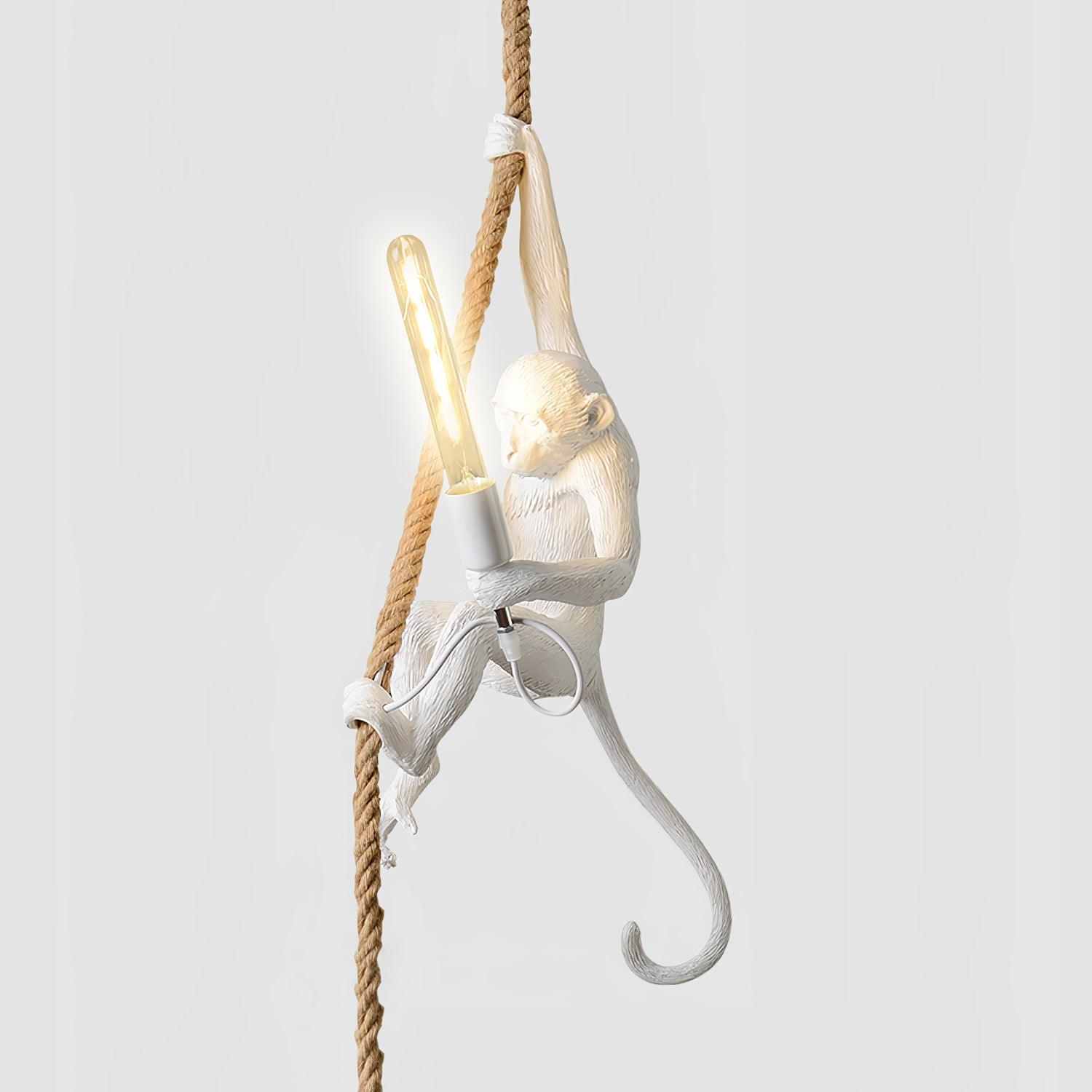 Monkey Pendant Lamp | Glossy Resin, Indoor Use & Perfect for Ambient Lighting