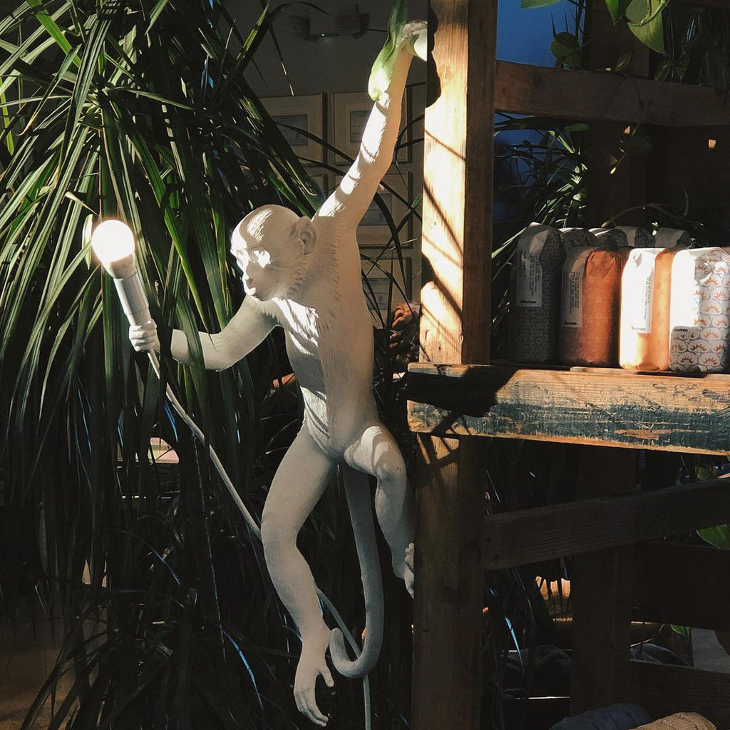 LED Monkey Wall Lamp - Unique Animal Design Fixture for Kids' Rooms, Nurseries & Playrooms