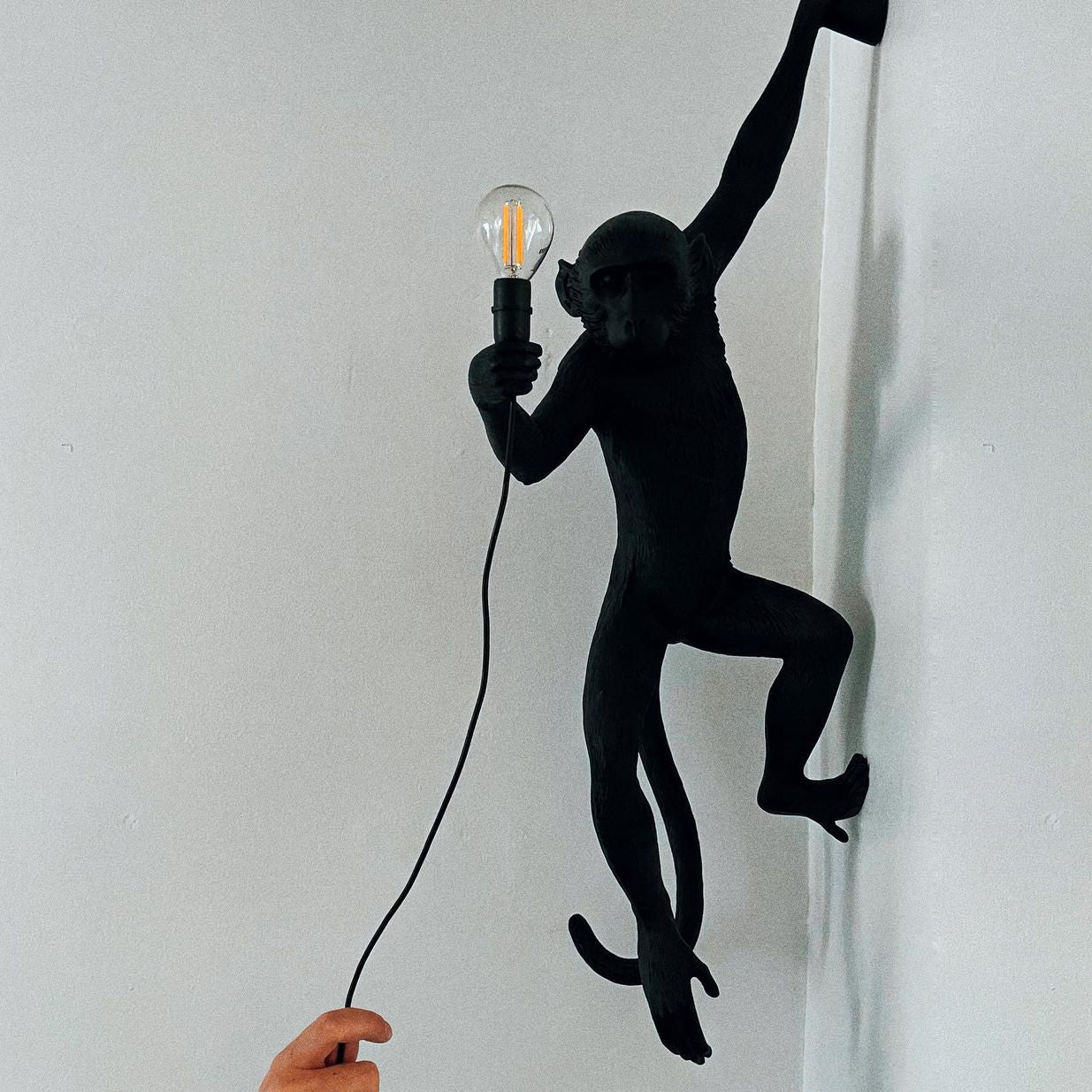 LED Monkey Wall Lamp - Unique Animal Design Fixture for Kids' Rooms, Nurseries & Playrooms