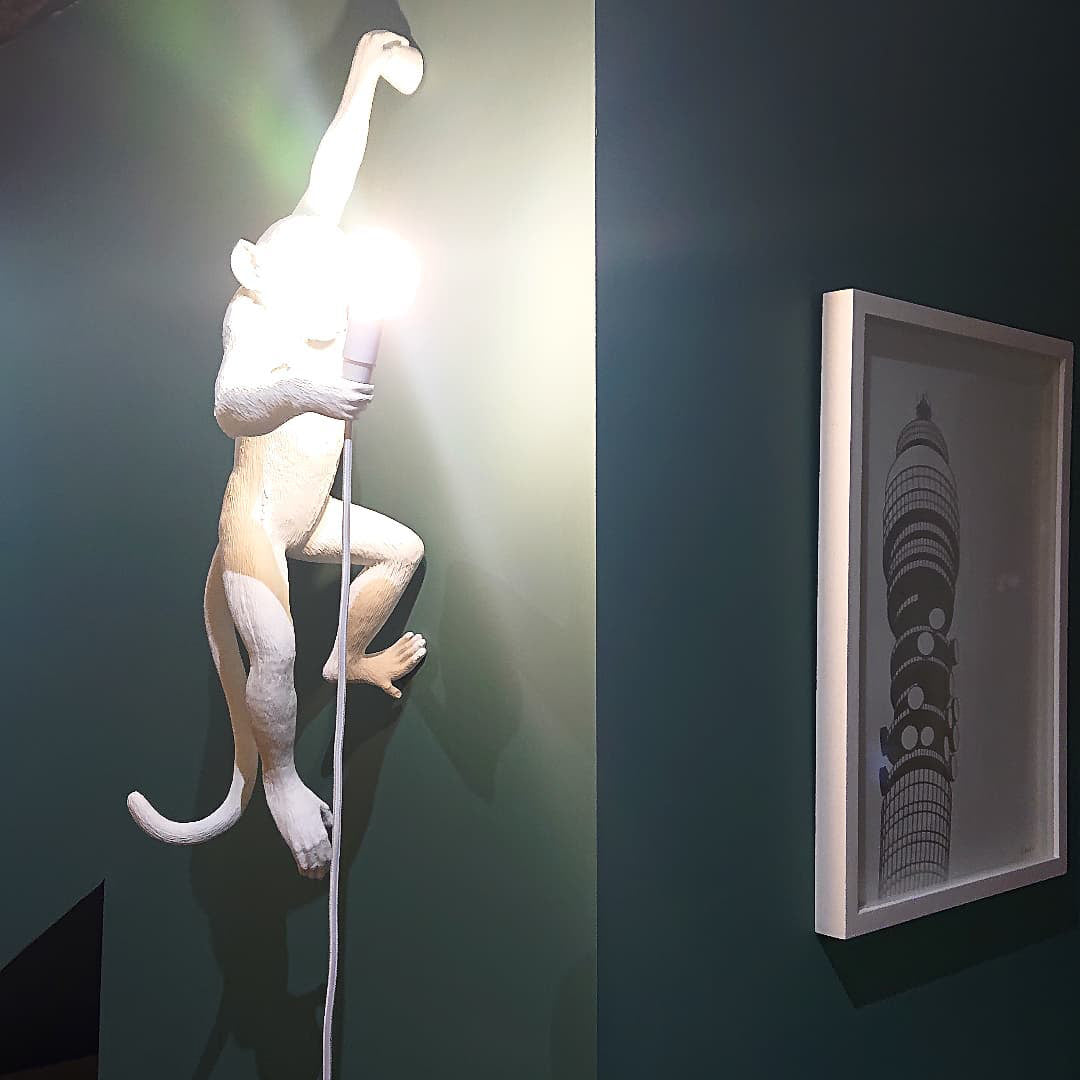 LED Monkey Wall Lamp - Unique Animal Design Fixture for Kids' Rooms, Nurseries & Playrooms