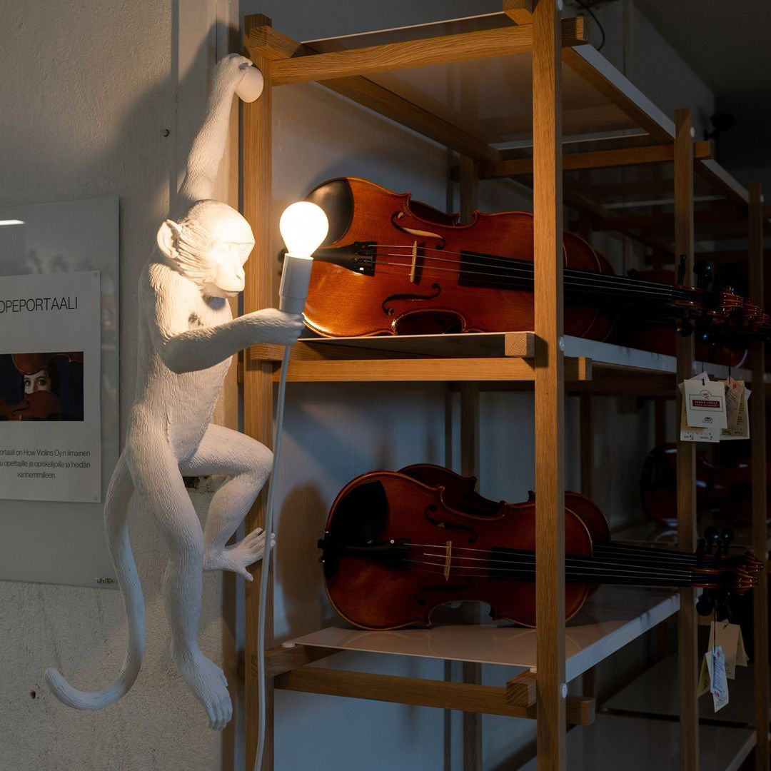 LED Monkey Wall Lamp - Unique Animal Design Fixture for Kids' Rooms, Nurseries & Playrooms