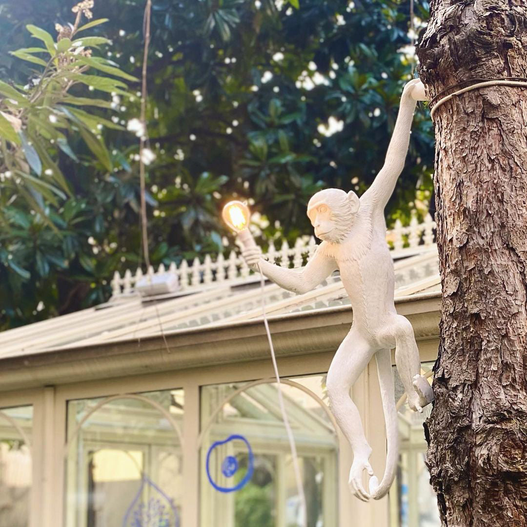 LED Monkey Wall Lamp - Unique Animal Design Fixture for Kids' Rooms, Nurseries & Playrooms