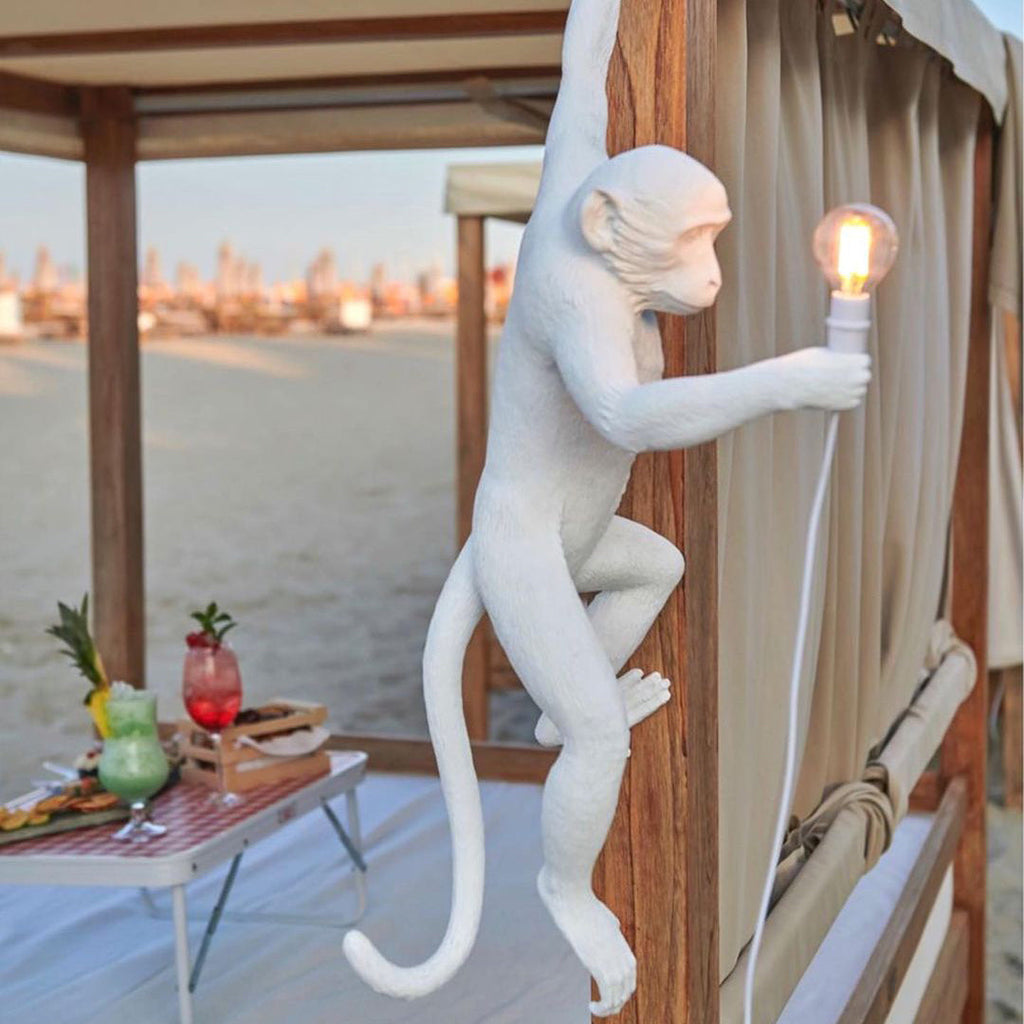 LED Monkey Wall Lamp - Unique Animal Design Fixture for Kids' Rooms, Nurseries & Playrooms