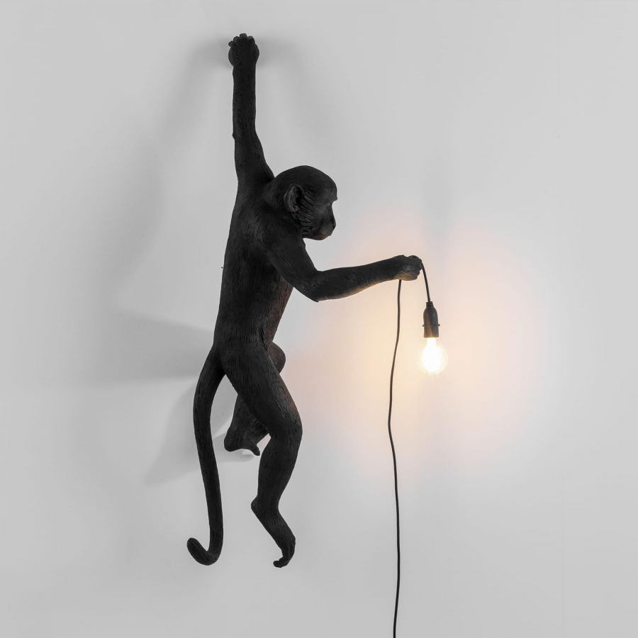 LED Monkey Wall Lamp - Unique Animal Design Fixture for Kids' Rooms, Nurseries & Playrooms