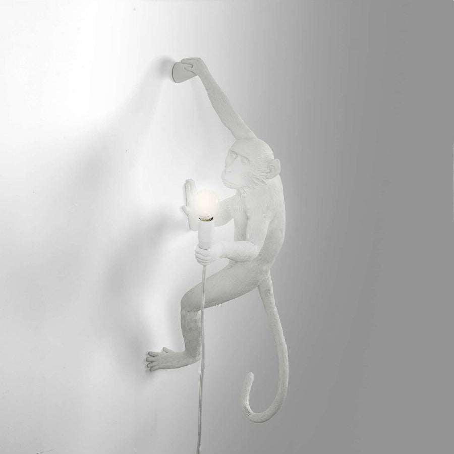 LED Monkey Wall Lamp - Unique Animal Design Fixture for Kids' Rooms, Nurseries & Playrooms