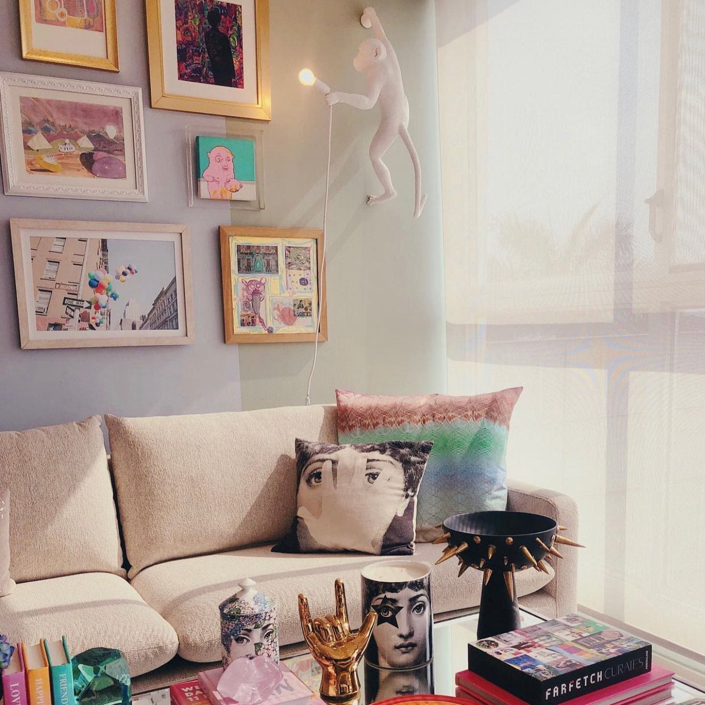 LED Monkey Wall Lamp - Unique Animal Design Fixture for Kids' Rooms, Nurseries & Playrooms