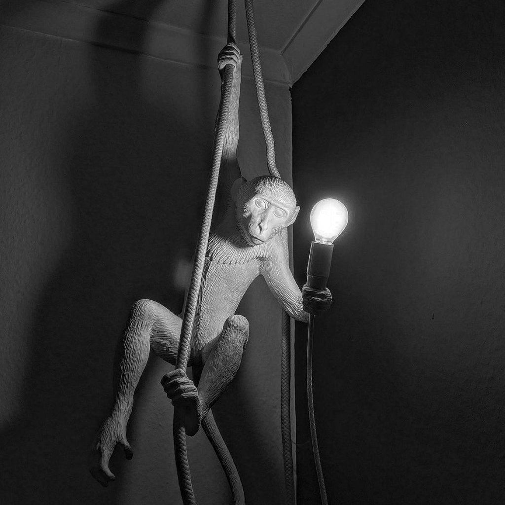 Monkey Pendant Lamp | Glossy Resin, Indoor Use & Perfect for Ambient Lighting