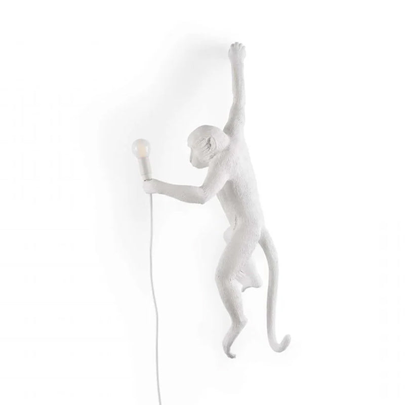 LED Monkey Wall Lamp - Unique Animal Design Fixture for Kids' Rooms, Nurseries & Playrooms