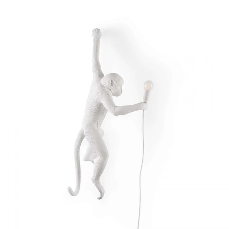 LED Monkey Wall Lamp - Unique Animal Design Fixture for Kids' Rooms, Nurseries & Playrooms