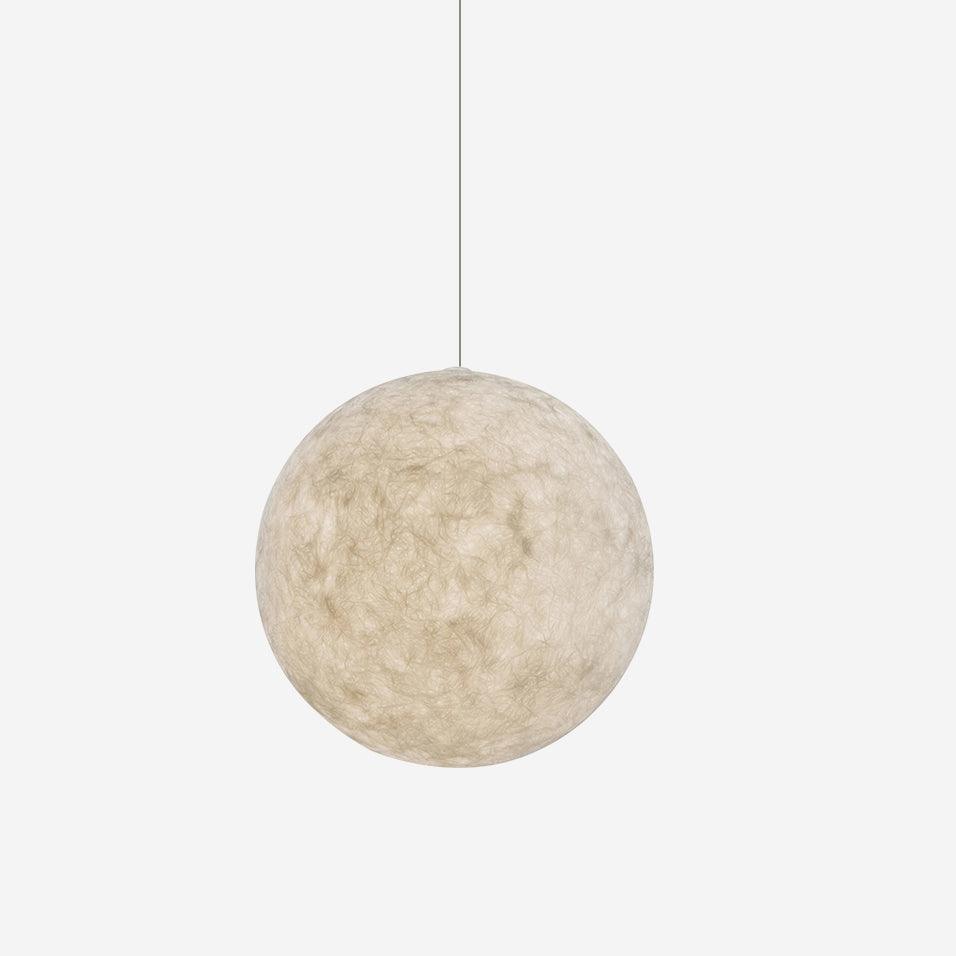Moon Pendant Lamp - Modern LED Fixture with Adjustable Height for Living Room & Bedroom Lighting