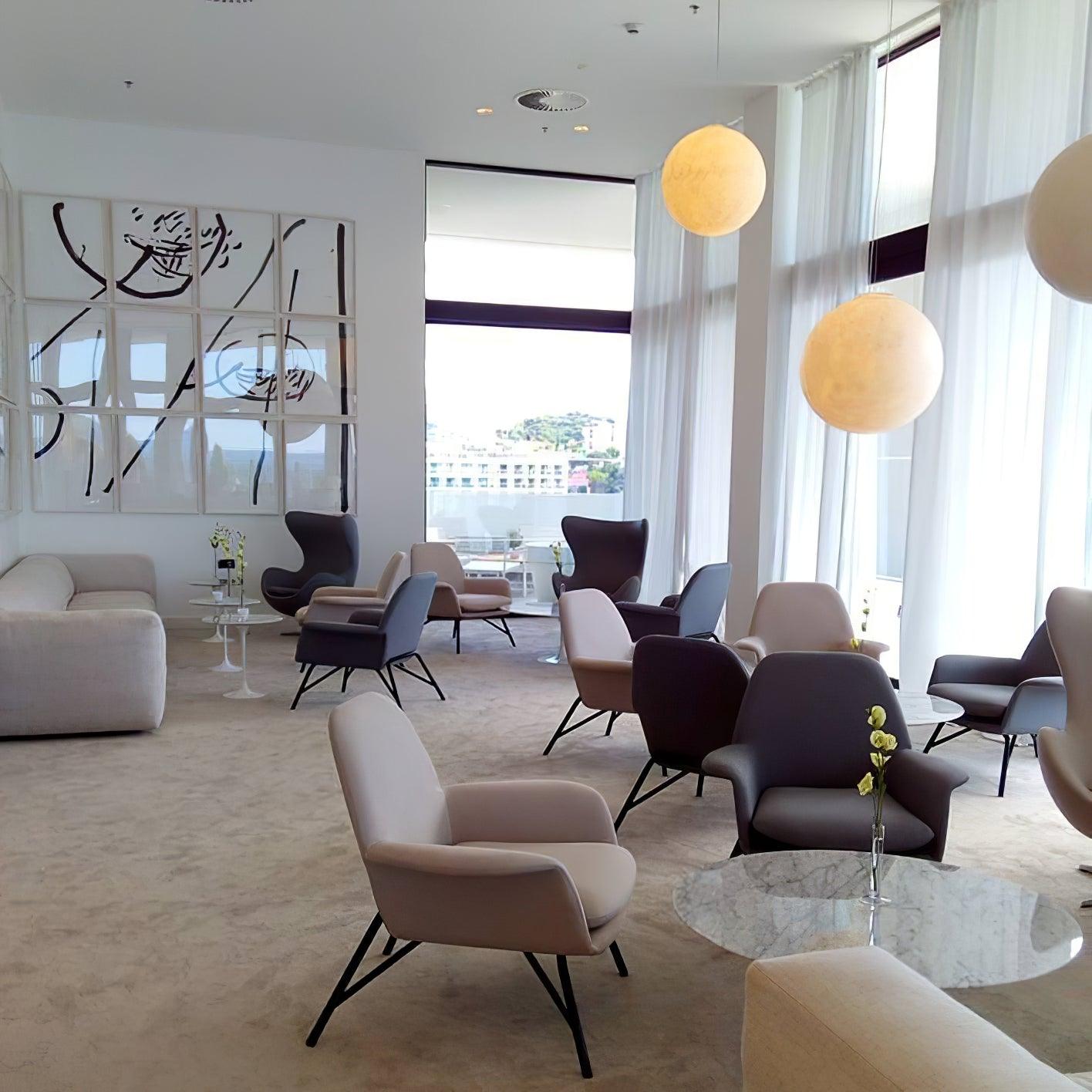 Moon Pendant Lamp - Modern LED Fixture with Adjustable Height for Living Room & Bedroom Lighting