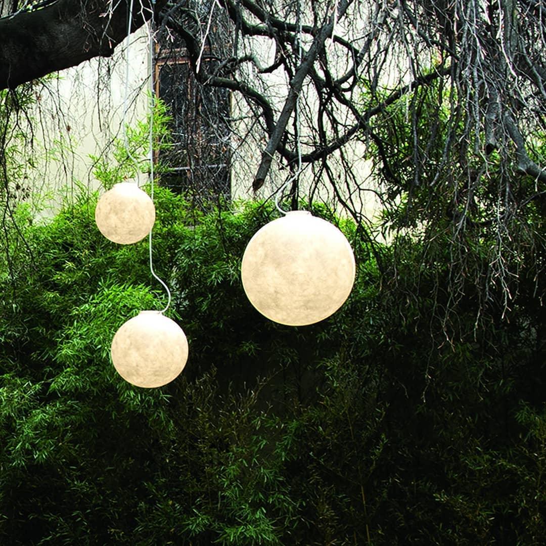Moon Pendant Lamp - Modern LED Fixture with Adjustable Height for Living Room & Bedroom Lighting