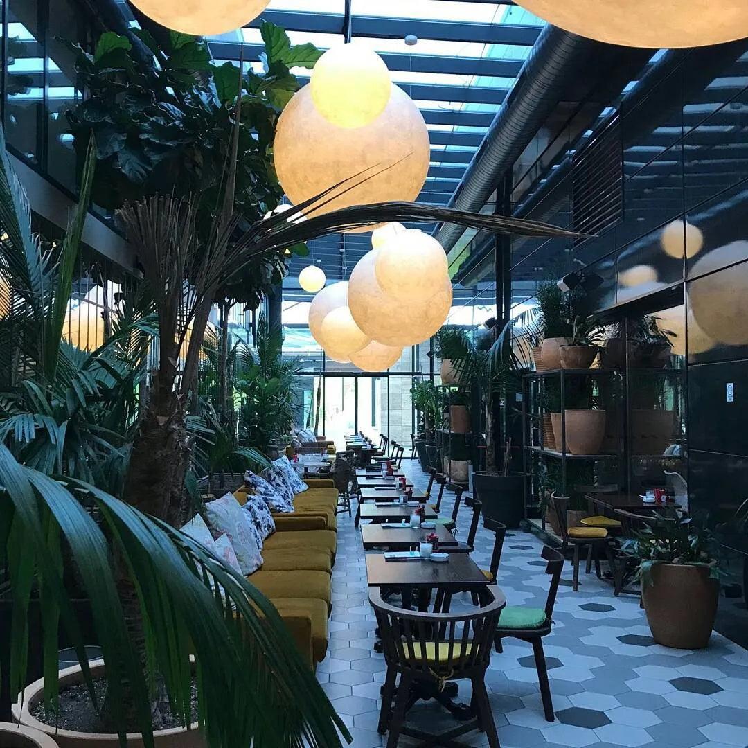 Moon Pendant Lamp - Modern LED Fixture with Adjustable Height for Living Room & Bedroom Lighting