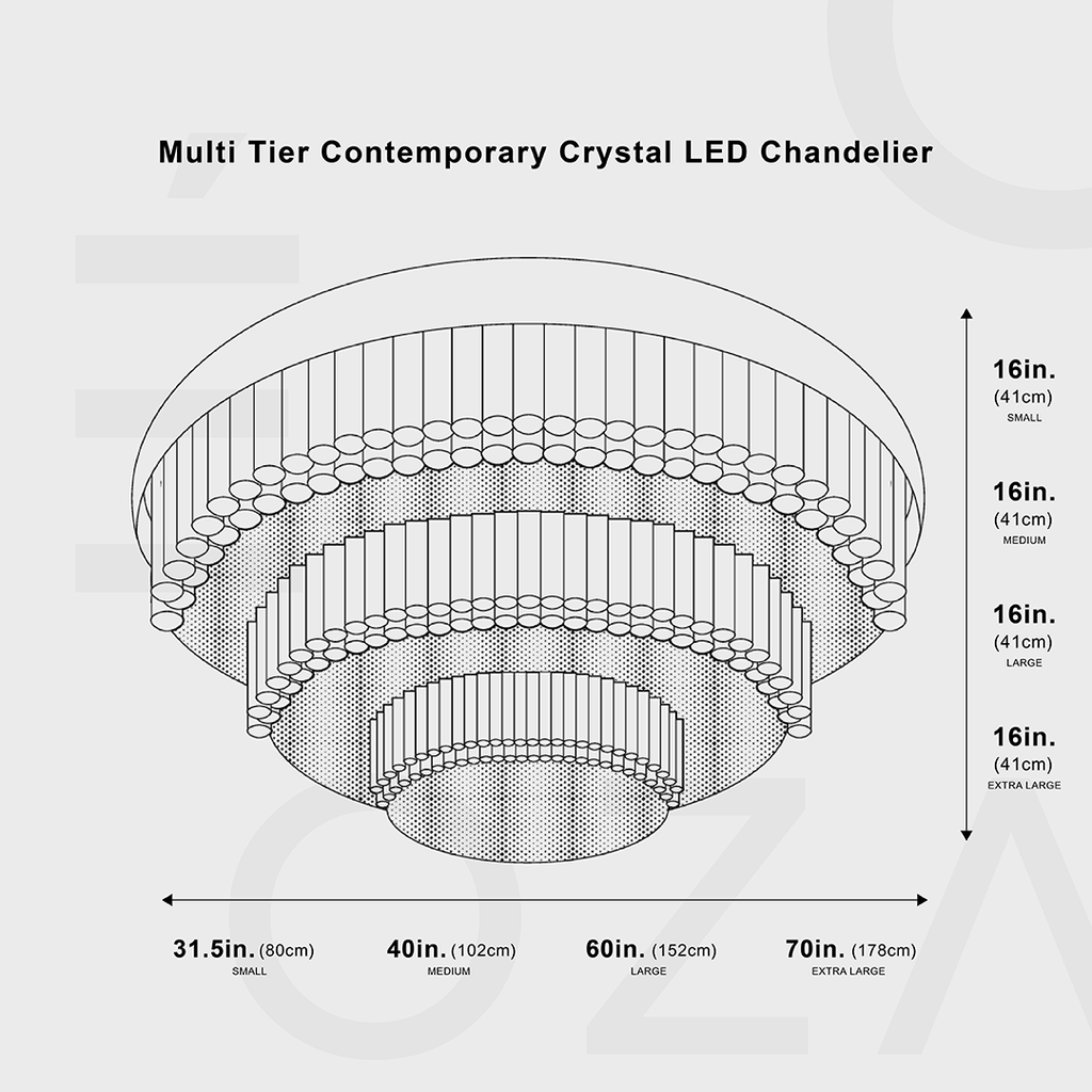 Massive Crystal Chandelier for Large Rooms - 10 Foot Round Gold Design, Perfect for Luxury Living Spaces & Big Entries